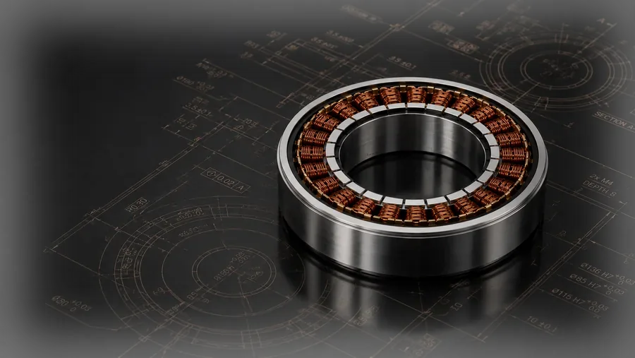 Frameless motor render