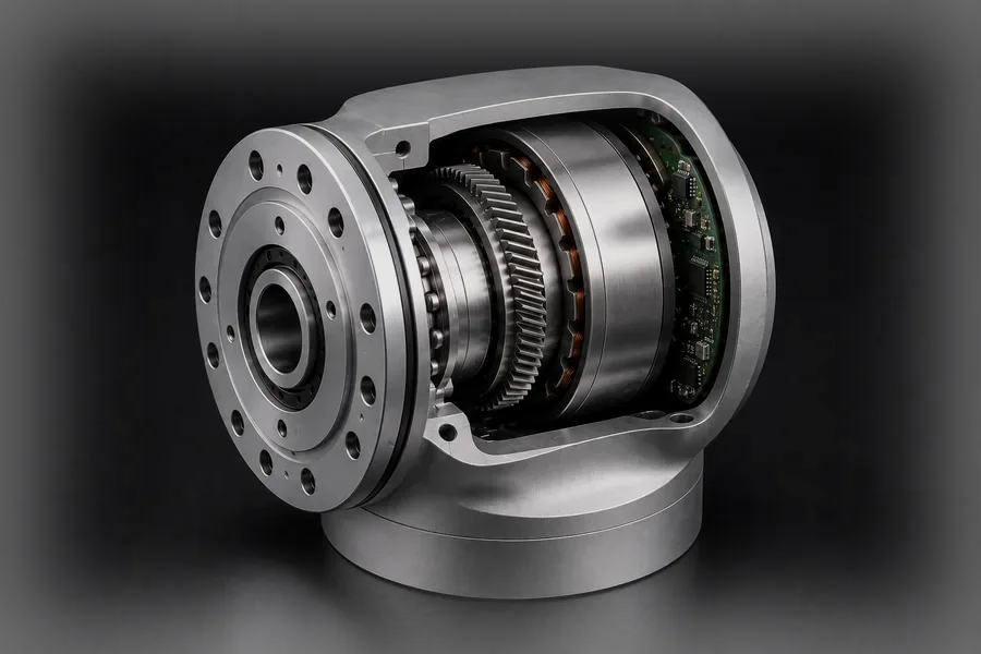 Servo motor actuator render